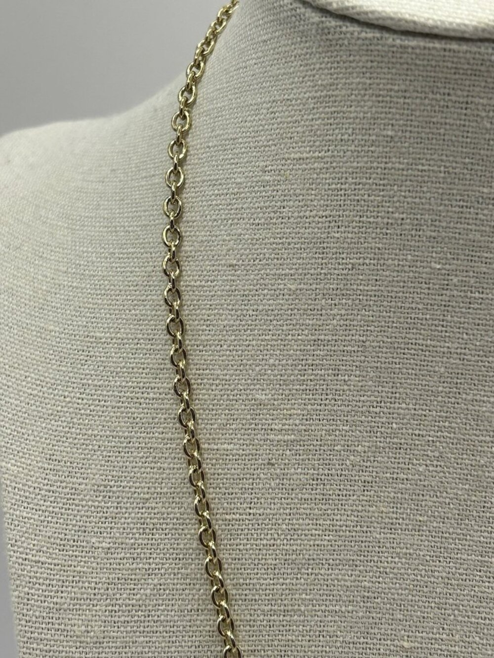 Marlyn Schiff Gold Tone Necklace Green Charcoal Rhinestones Statement Jewelry - Picture 4 of 16